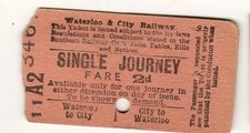 Railway ticket Waterloo & City