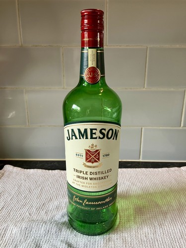 Empty jameson one litre - jameson,
