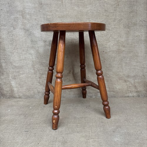 Vintage wooden stool - vintage,