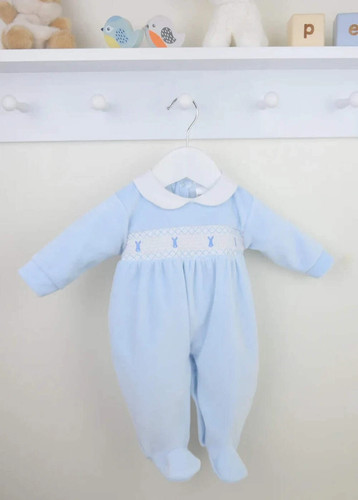 Baby boys velour - boys, bunny