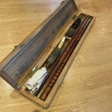 Shotgun Cleaning Kit, 12g incl box, wooden rod, brush, mop, jag & patches