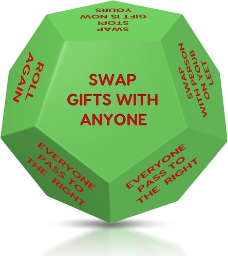 Santa swap gift exchange - gift, dice