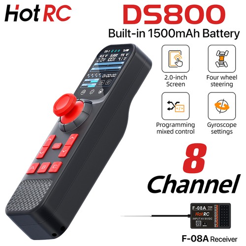 Hotrc ds800 8ch radio - ds800,