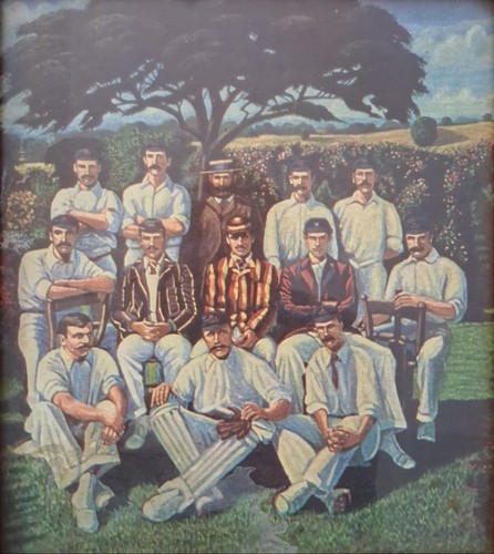 Vintage framed print - framed, of
