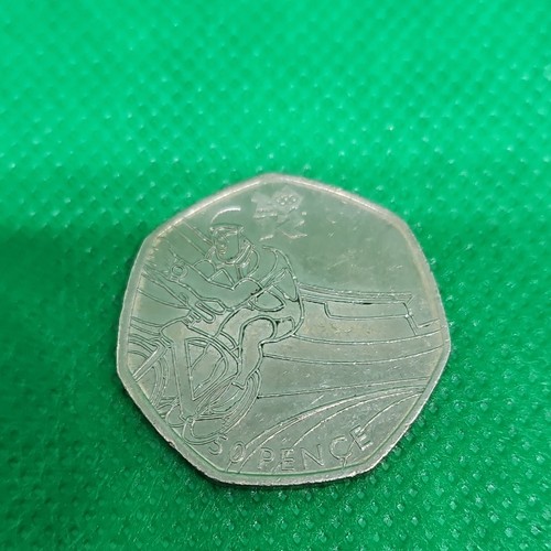 Olympics 2012 cycling 50p - , coin