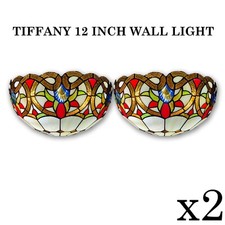 Pair of 2 Tiffany Wall Lamps