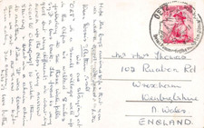 FAMILY HISTORY - POSTCARD - THOMAS - WREXHAM RUABON ROAD