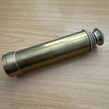 An antique brass three draw telescope by T Cook, London