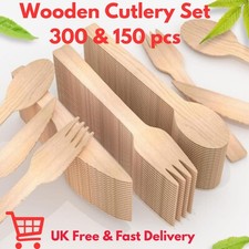 Wooden Cutlery Set Forks Spoon