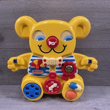 Vintage 1982 Matchbox Yellow Teddy Bear Baby Cot Activity Toy