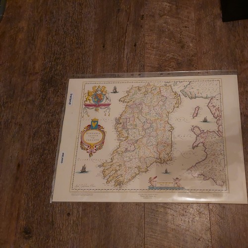 Vintage 1635 map ireland - vintage,