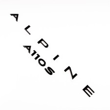 Renault Genuine Rear Emblem Badge Decal Lettering Name Plate Alpine A110