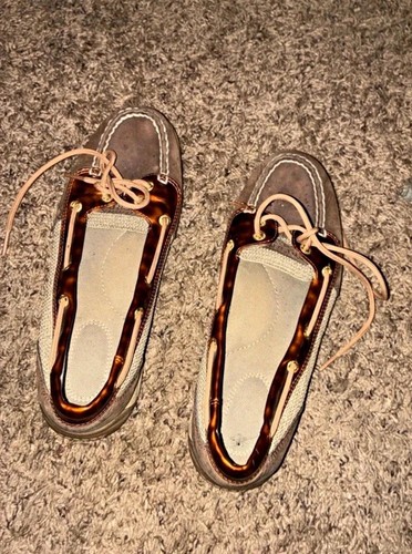 Sperry boat shoes brown beige - sperry,