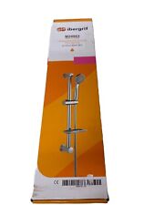 Ibergrif M20802 Shower Riser Rail, Wall Mounted Shower Slide Bar with Soap Dish