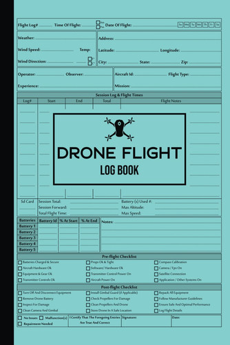 Drone flight log book - drone,