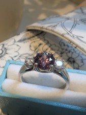 Diamonique Trilogy Ring