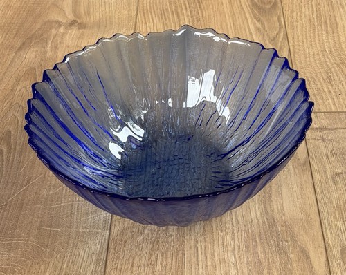Vintage blue frosted glass - blue,