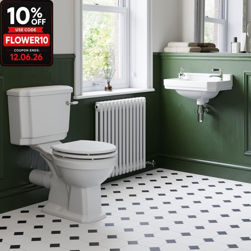 Bathroom suite close coupled - bathroom,