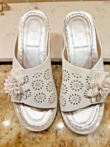 Ladies white faux - ladies',