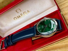 Omega Seamaster Hand Winding Green Automatic Steel 1958 vintage used watch + Box