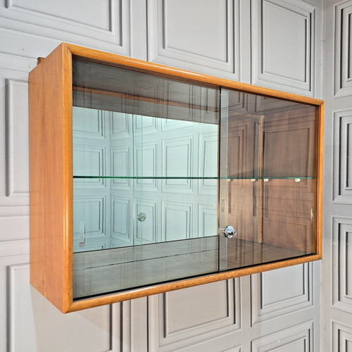 Vintage wall display cabinet - display,