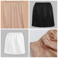 Mini Safety Skirt Satin Half