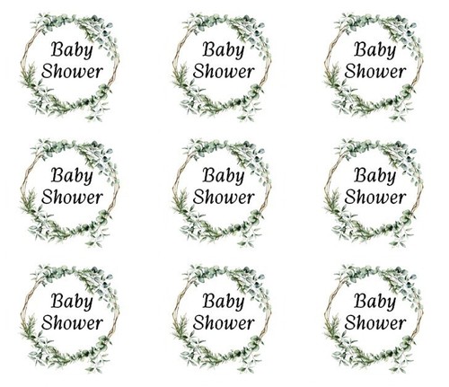 Eucalyptus wreath baby shower - wreath,