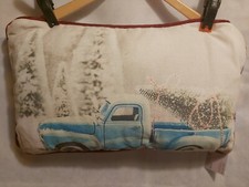 Christmas Tree blue old truck