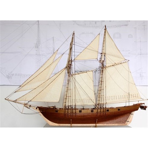 Wooden sailboat model kit - kit, the