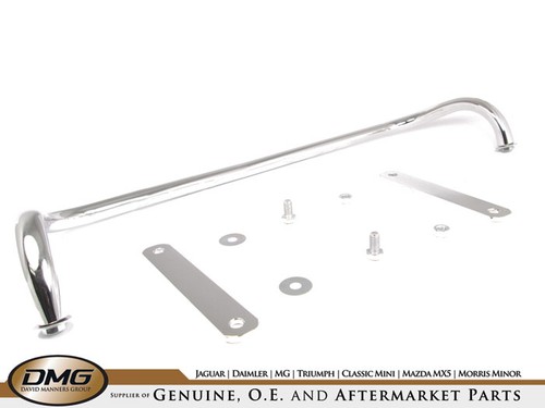 Mgb rubber bumper chrome - bumper, badge