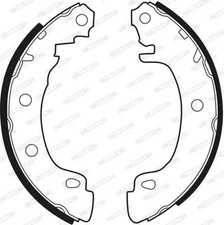 Brake shoes FSB544 FERODO for RENAULT MEGANE I MEGANE I Coach MEGANE I Classic