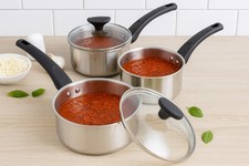 3pcs Induction Saucepan Set