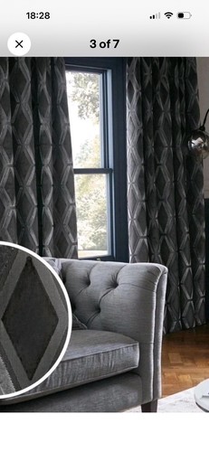 Next curtains grey - next,