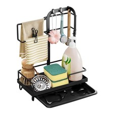 Kitchen Sink Sponge Holder Caddy Cloth Rack  Organizer Hanger Clean Storage UK
