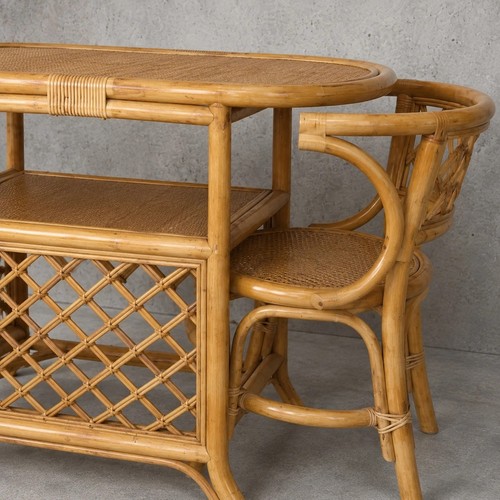 Mid century bamboo - &, rattan