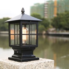 Vintage Pillar Light Garden