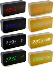 Wooden led digital alarm - digital,