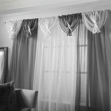 Diana Textured swags and voile