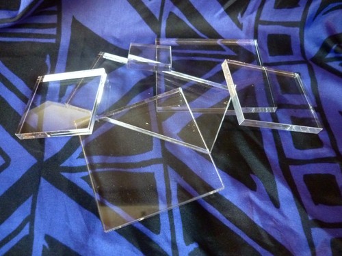 Acrylic blocks for - clear, and