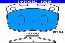 Disc Brake Pad Set ATE Fits