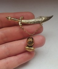 Vintage Sword Brooch with