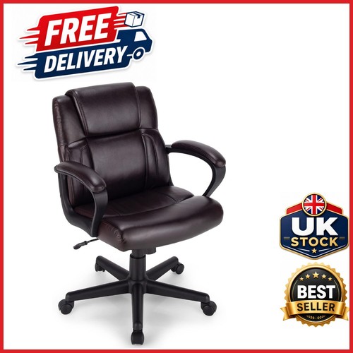 Brown leather office - pu, chair