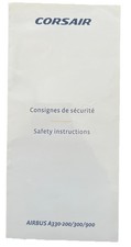Corsair Airbus A330-200/300/900 Safety Instructions, English/French Language
