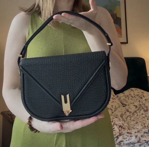 Vintage black sharkskin - black,