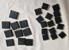 25 x Games Workshop Small Square Infantry/Single Figure Bases (No Slots) (JS257)