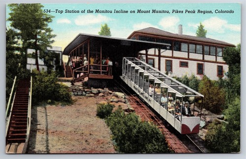 Postcard manitou springs - manitou,