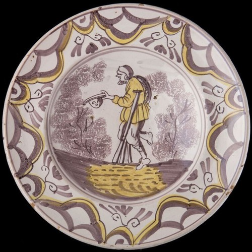Delft purple and yellow - delft,