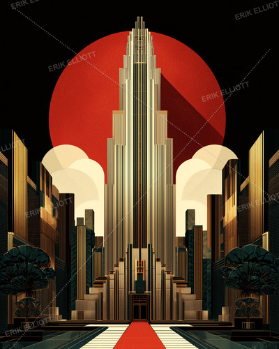 8x10 photo print art deco - photo,