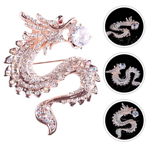 Dragon brooch pin chinese - dragon,