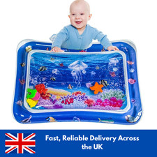 Inflatable Baby Water Play Mat Infants Toddlers Kid Perfect Fun Tummy Time Large